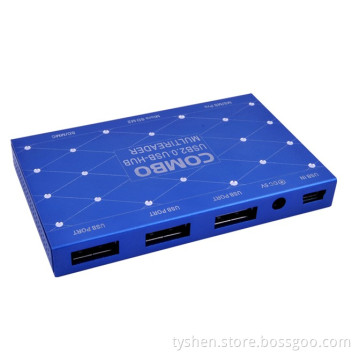 Metal USB Combo for Card Reader and USB Hub